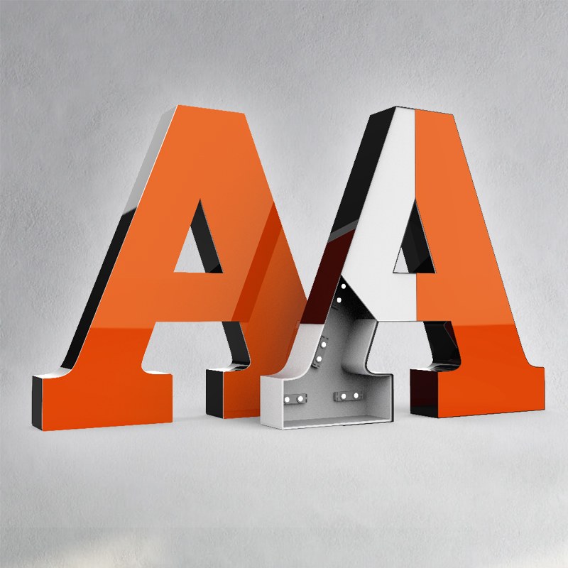 Объемные буквы